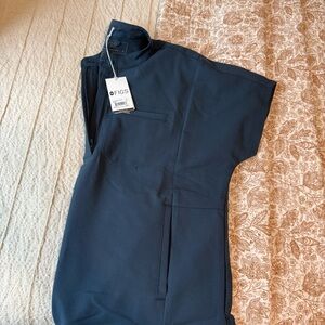 Women’s Figs Montex Scrub Top, Dark Harbour